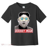Trump Rocket Man Kim Jong Un Toddler T-Shirt thumb 0