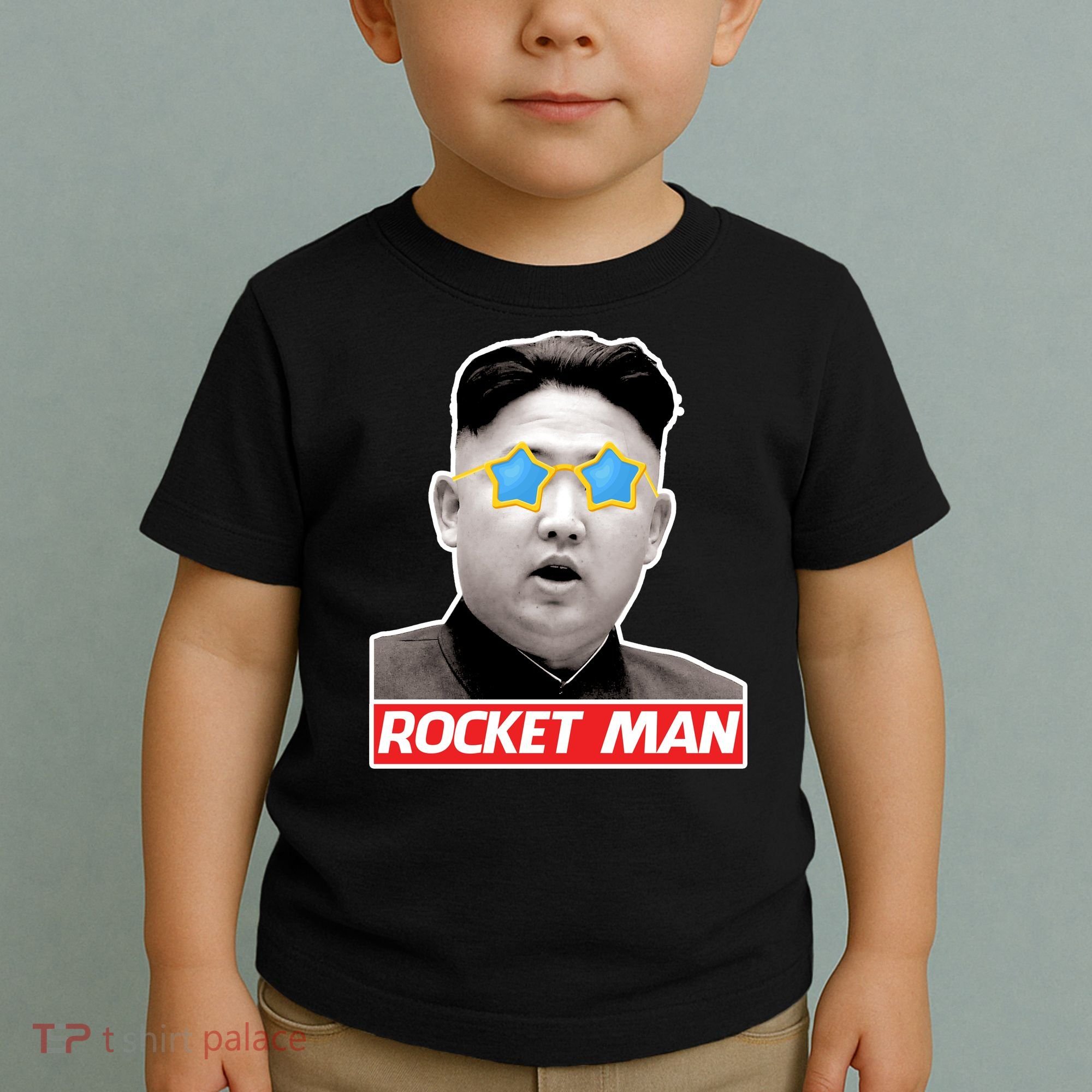 Trump Rocket Man Kim Jong Un Toddler T-Shirt