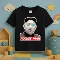 Trump Rocket Man Kim Jong Un Toddler T-Shirt thumb 3