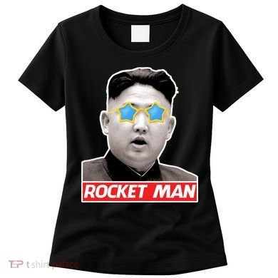 Trump Rocket Man Kim Jong Un Women's T-Shirt