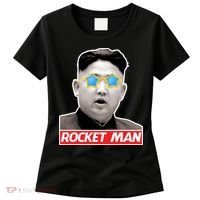Trump Rocket Man Kim Jong Un Women's T-Shirt thumb 0