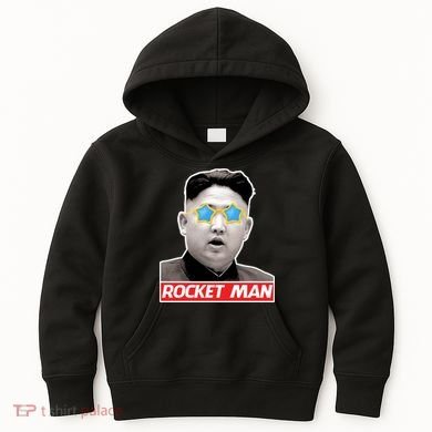 Trump Rocket Man Kim Jong Un Kids Hoodie