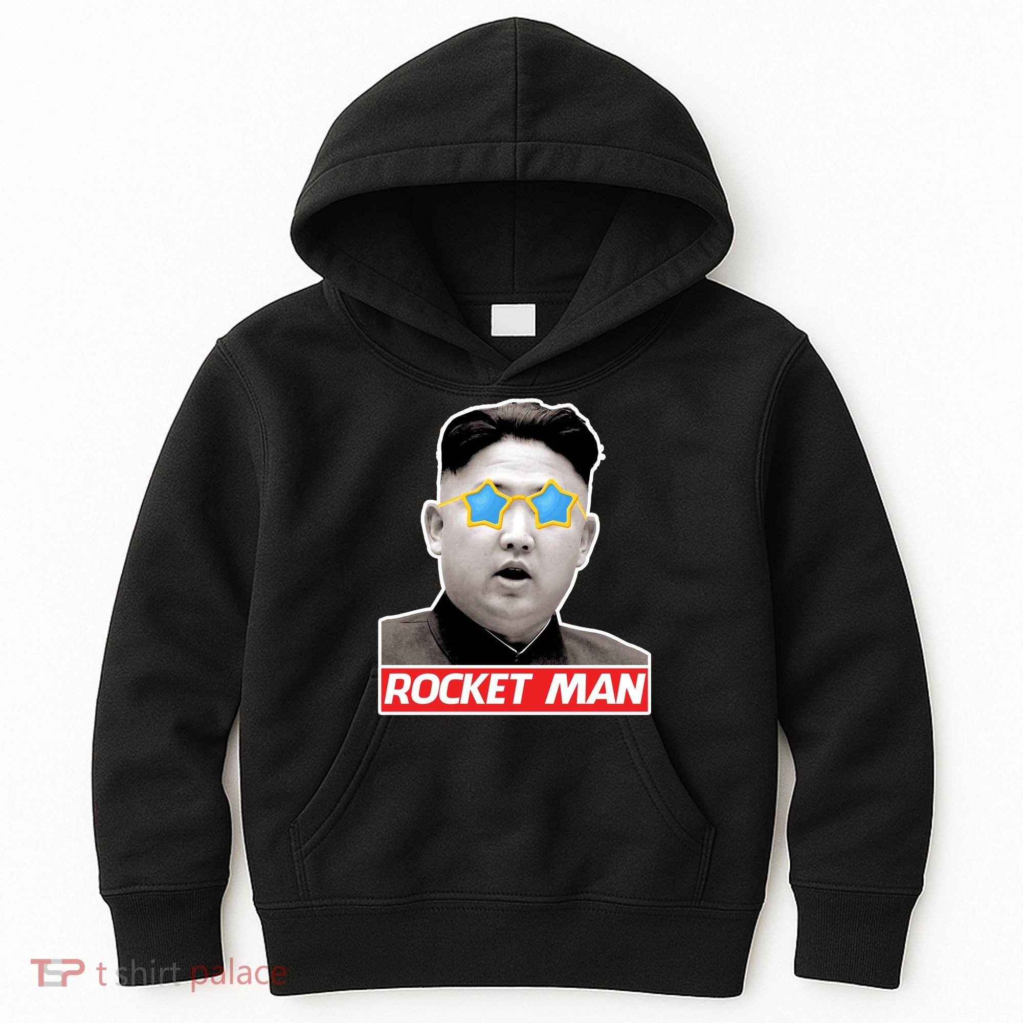 Trump Rocket Man Kim Jong Un Kids Hoodie