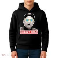 Trump Rocket Man Kim Jong Un Kids Hoodie thumb 4