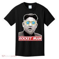 Trump Rocket Man Kim Jong Un Kids T-Shirt thumb 0