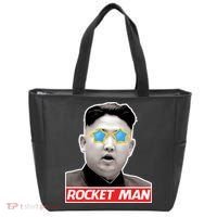 Trump Rocket Man Kim Jong Un Tote Bag thumb 0