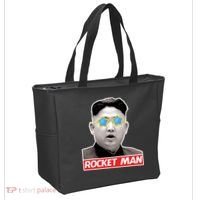 Trump Rocket Man Kim Jong Un Tote Bag thumb 2