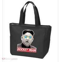 Trump Rocket Man Kim Jong Un Tote Bag thumb 3