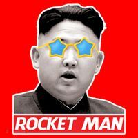 Trump Rocket Man Kim Jong Un Santa Hat thumb 1