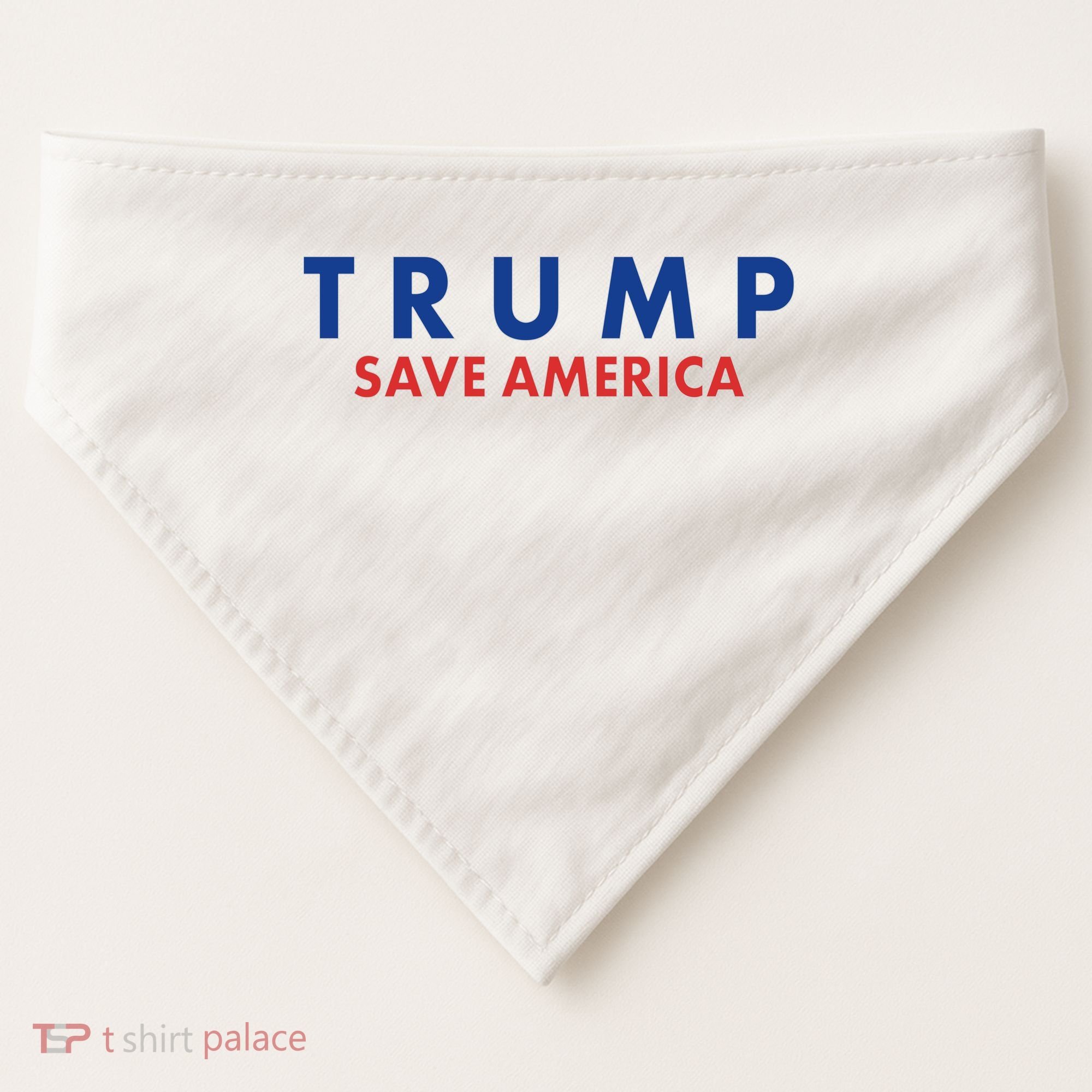 Trump Save American Logo USA-Made Doggie Bandana
