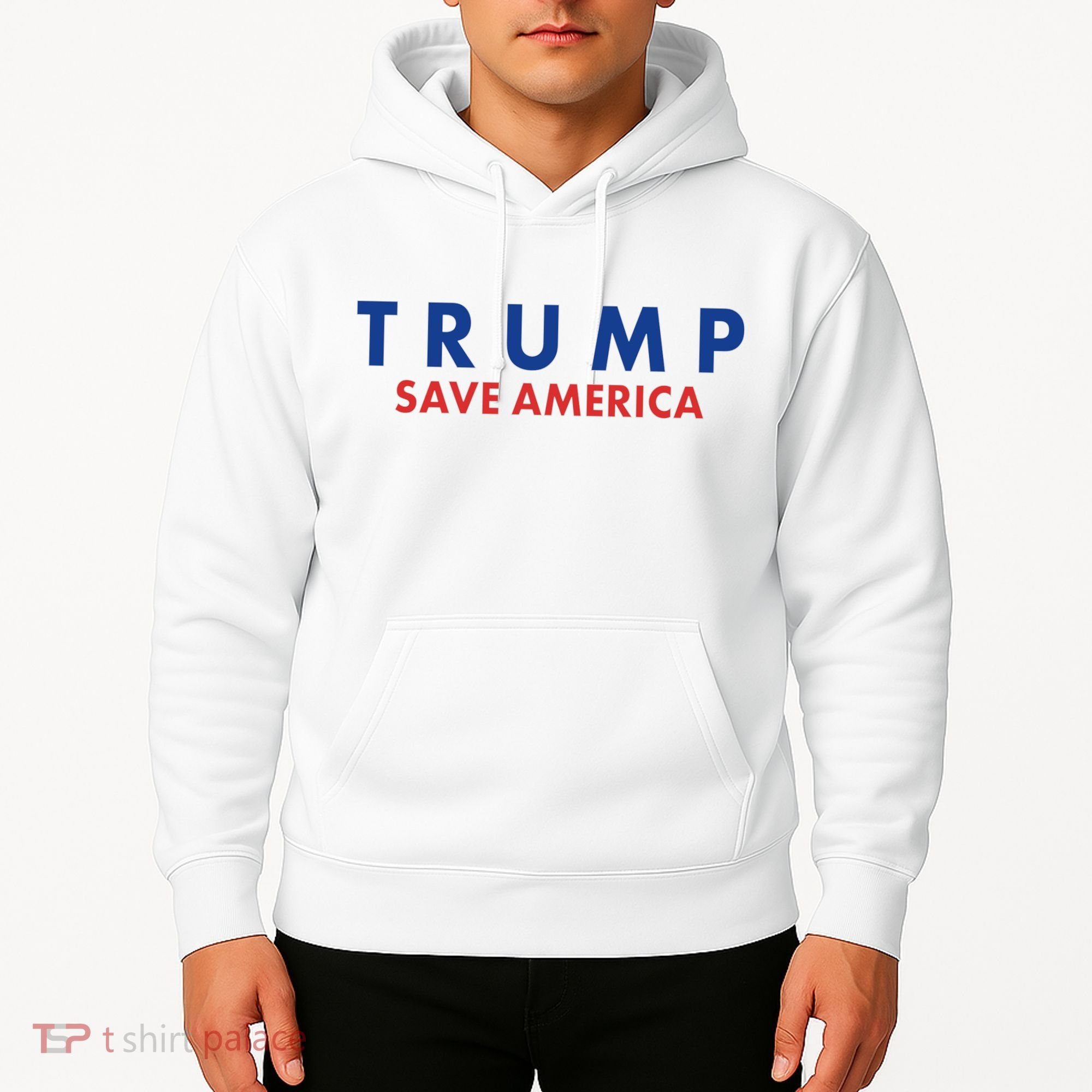 Trump Save American Logo Hoodie