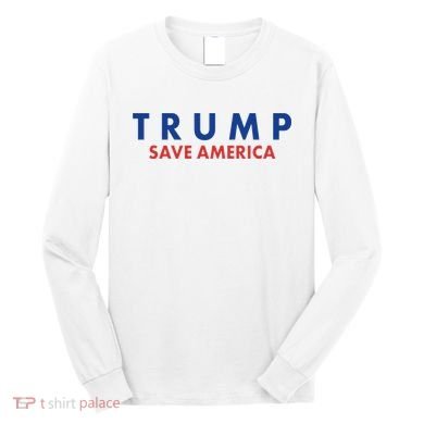 Trump Save American Logo Long Sleeve Shirt