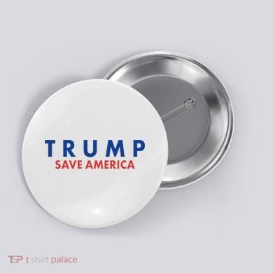 Trump Save American Logo Button