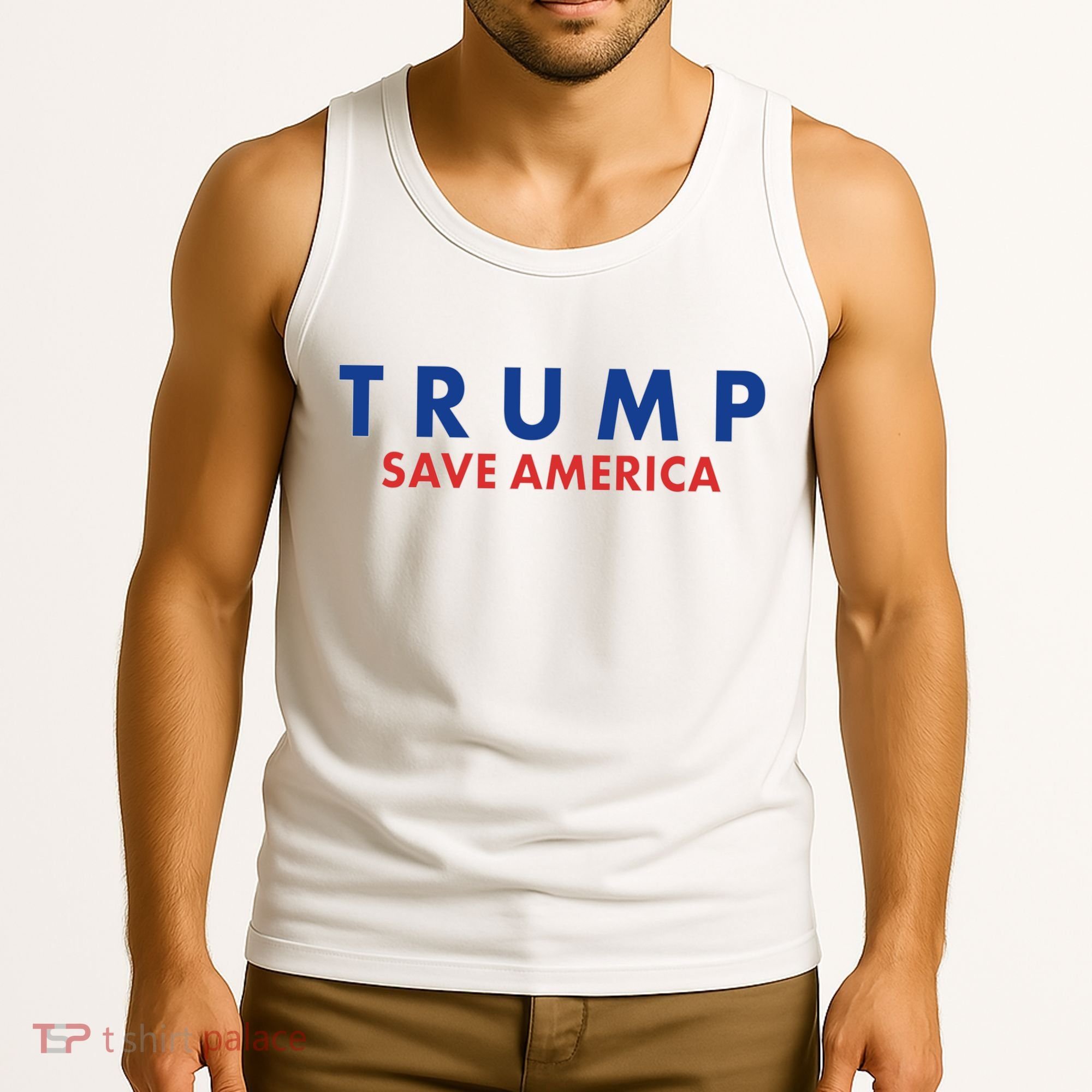 Trump Save American Logo Tank Top