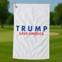 Trump Save American Logo Golf Towel thumb 1