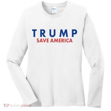 Trump Save American Logo Women's Long Sleeve Shirt