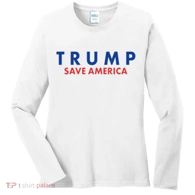 Trump Save American Logo Women's Long Sleeve Shirt