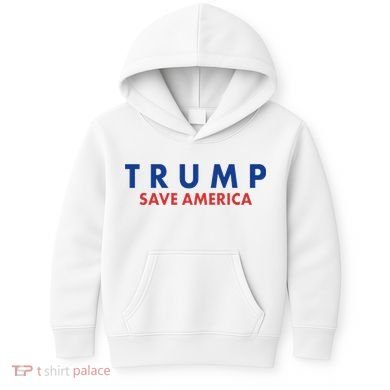 Trump Save American Logo Kids Hoodie