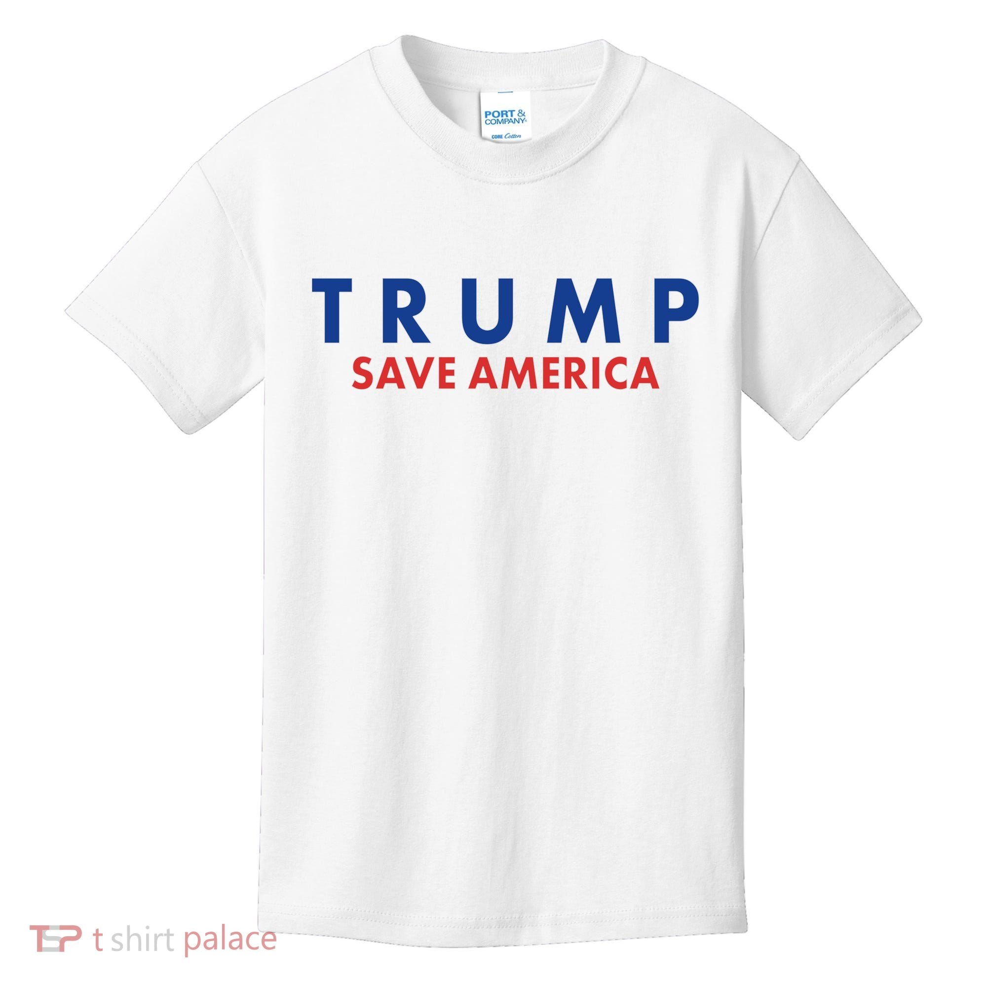 Trump Save American Logo Kids T-Shirt
