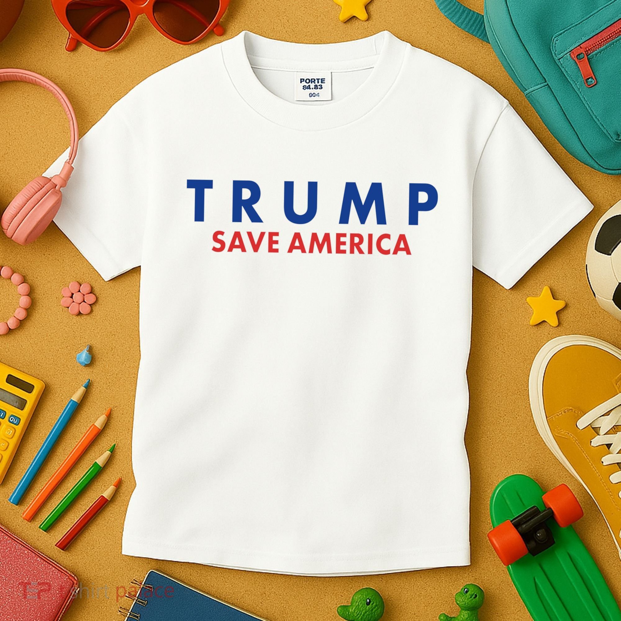 Trump Save American Logo Kids T-Shirt