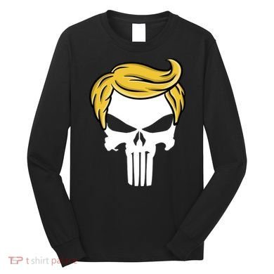 Trump Skull Long Sleeve Shirt