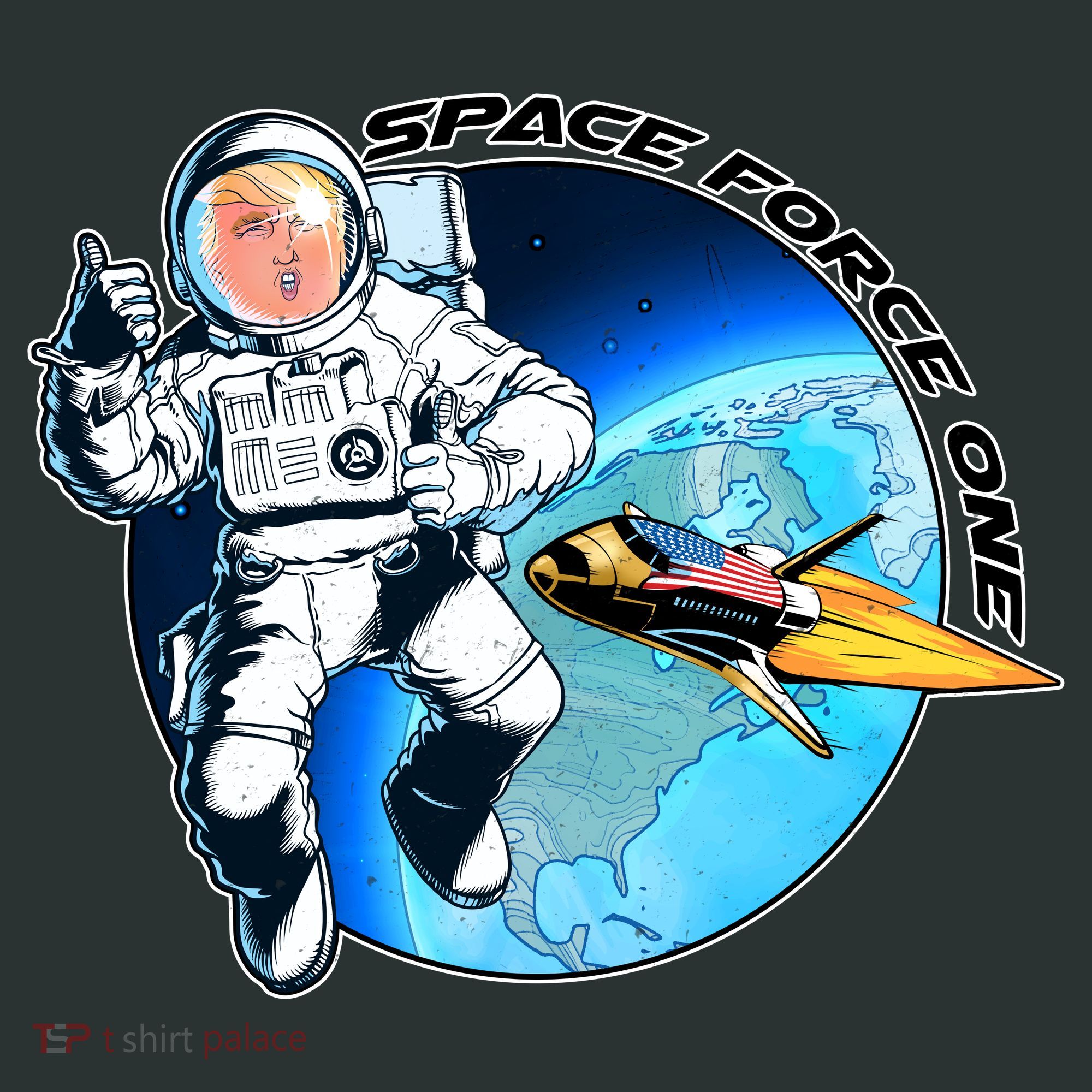 Trump Space Force One Mousepad