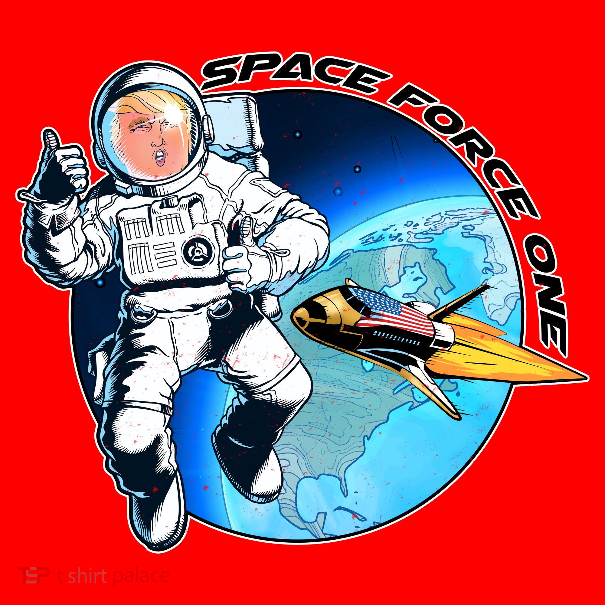 Trump Space Force One Santa Hat