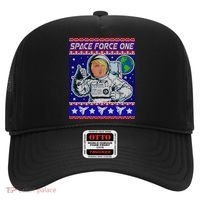 Trump Space Force One Ugly Christmas Hat thumb 0