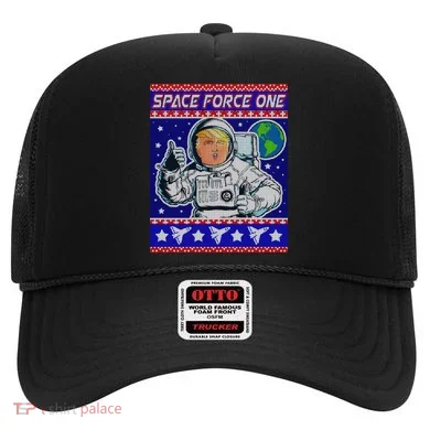Trump Space Force One Ugly Christmas Hat