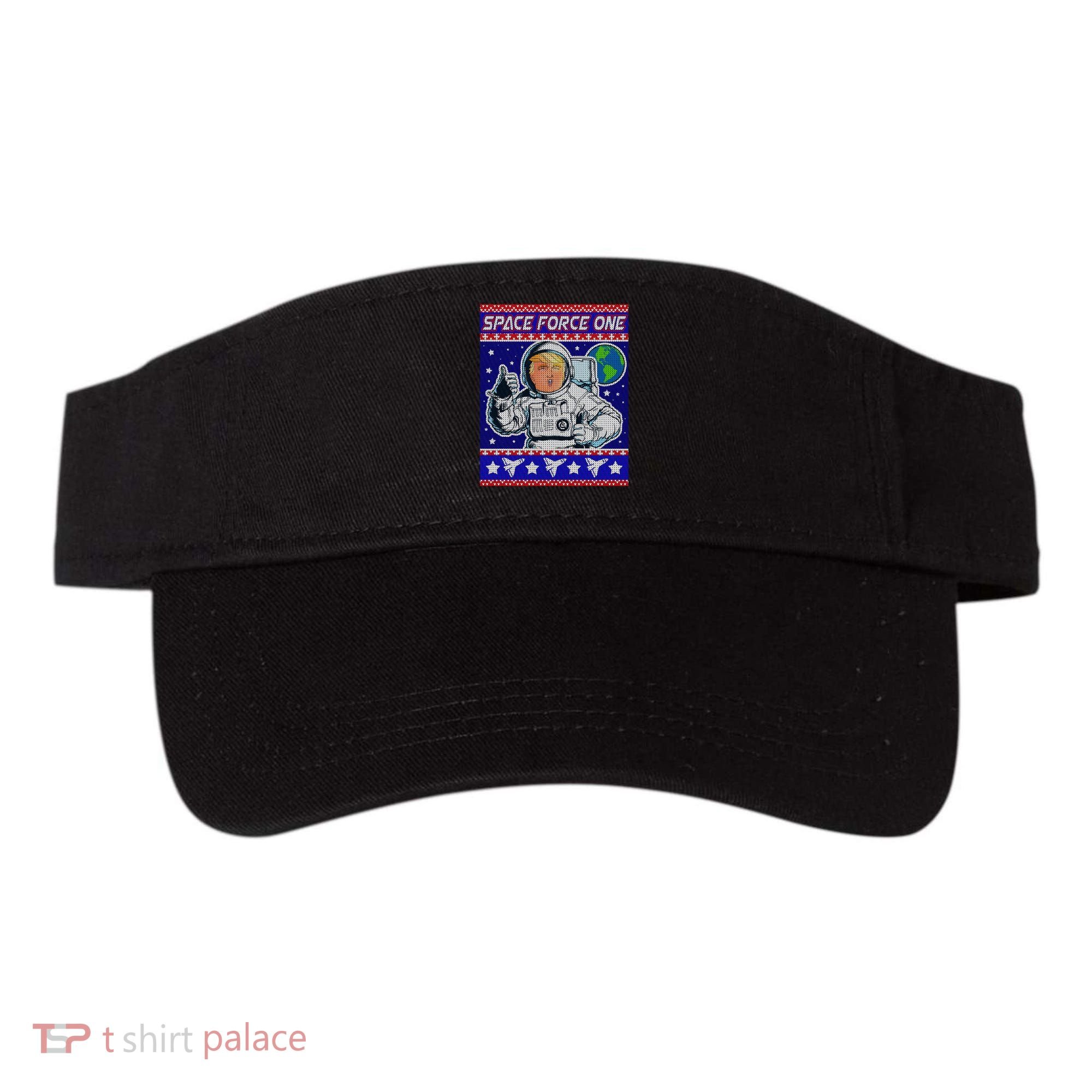 Trump Space Force One Ugly Christmas Visor