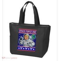Trump Space Force One Ugly Christmas Tote Bag thumb 3