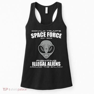 Trump Space Force Team Fight Illegal Aliens Women's Tank Top