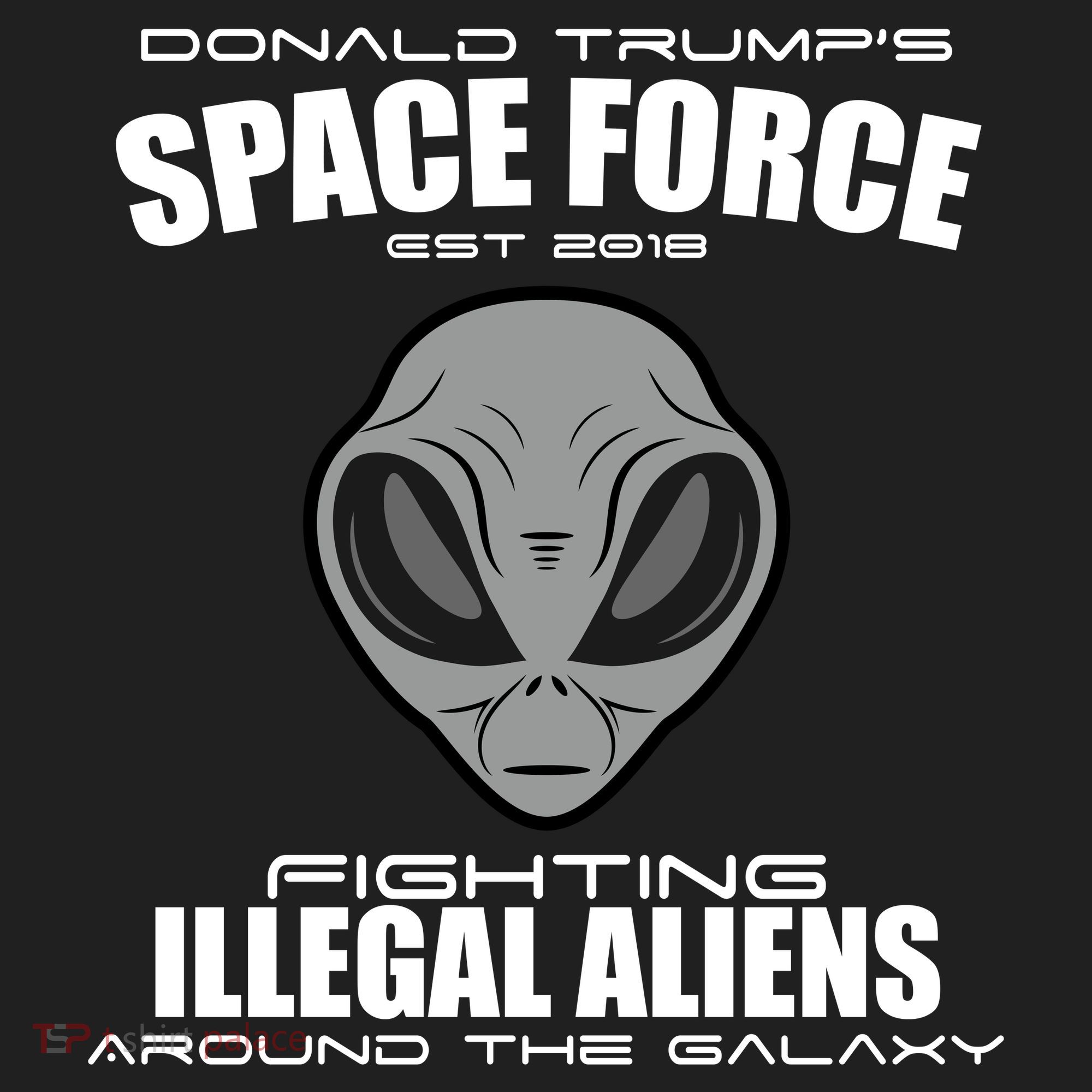 Trump Space Force Team Fight Illegal Aliens Golf Towel