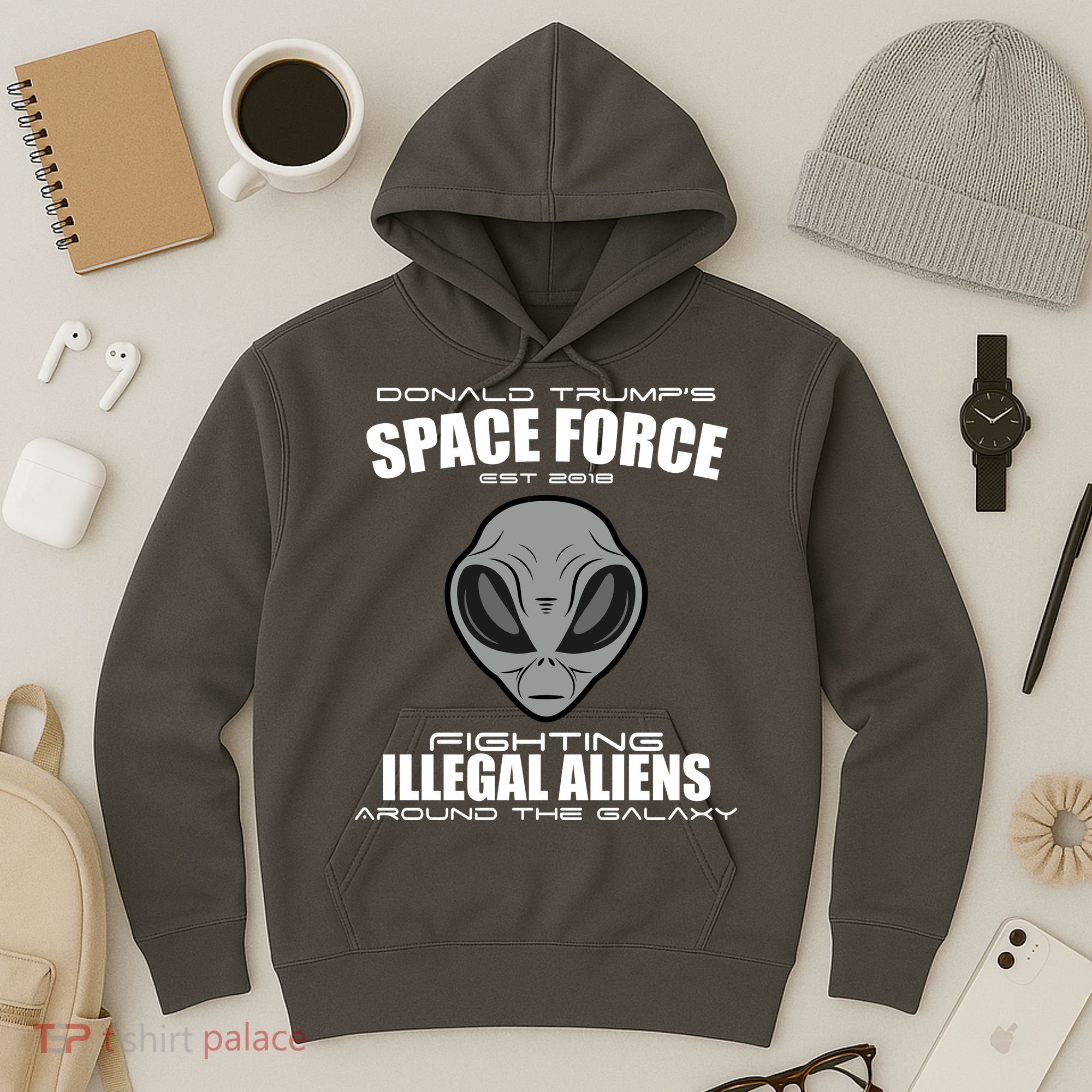 Trump Space Force Team Fight Illegal Aliens Hoodie