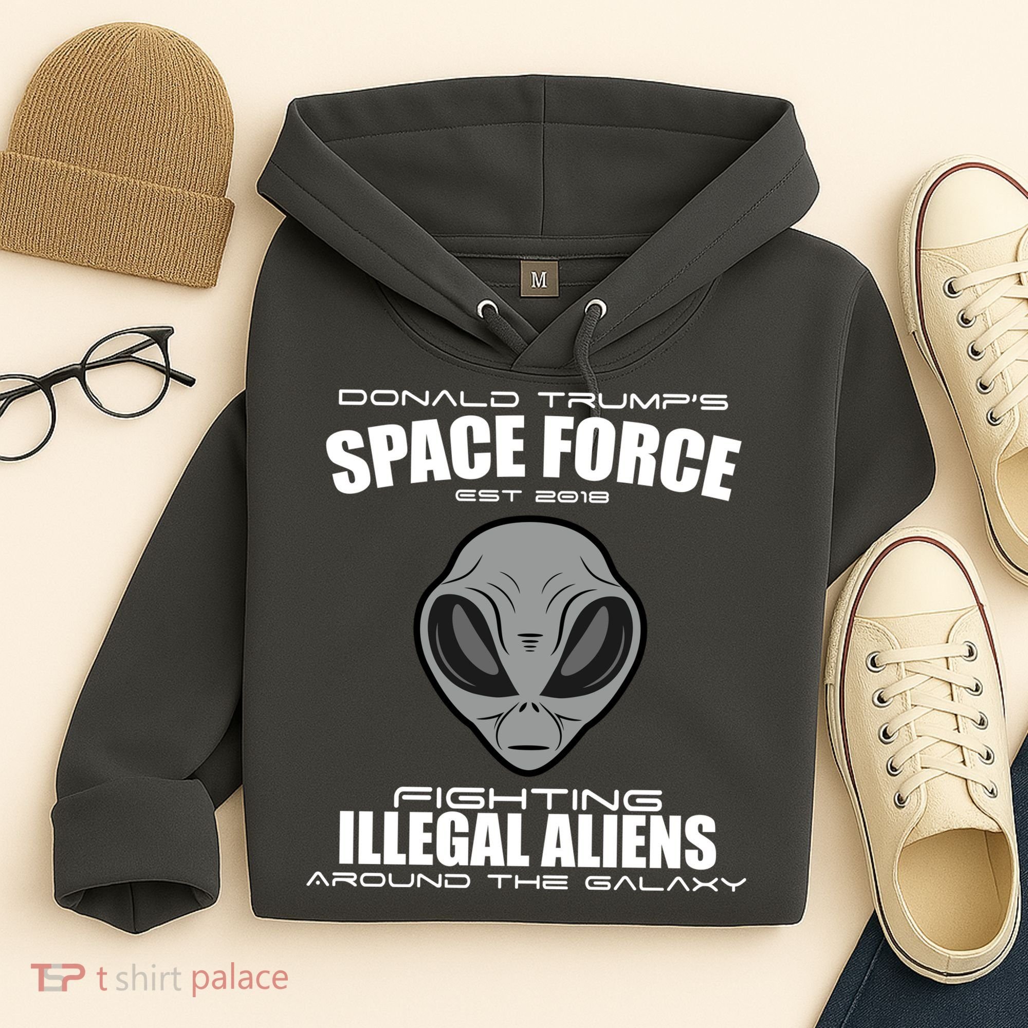 Trump Space Force Team Fight Illegal Aliens Hoodie