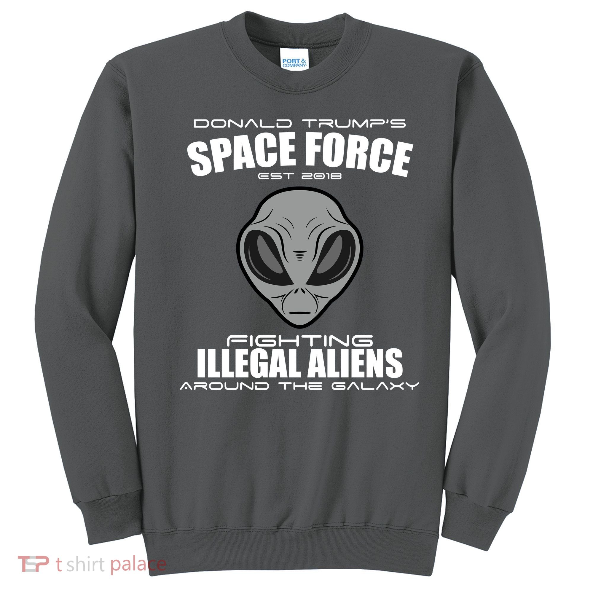 Trump Space Force Team Fight Illegal Aliens Sweatshirt