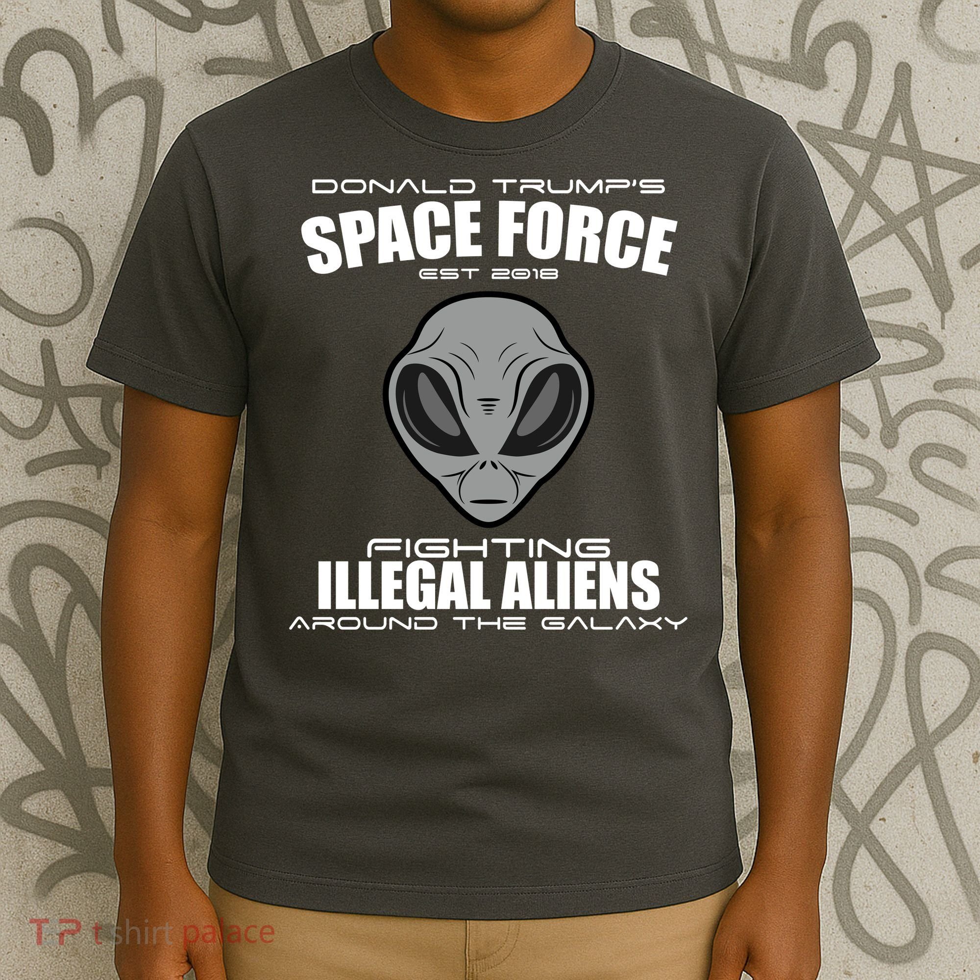 Trump Space Force Team Fight Illegal Aliens T-Shirt