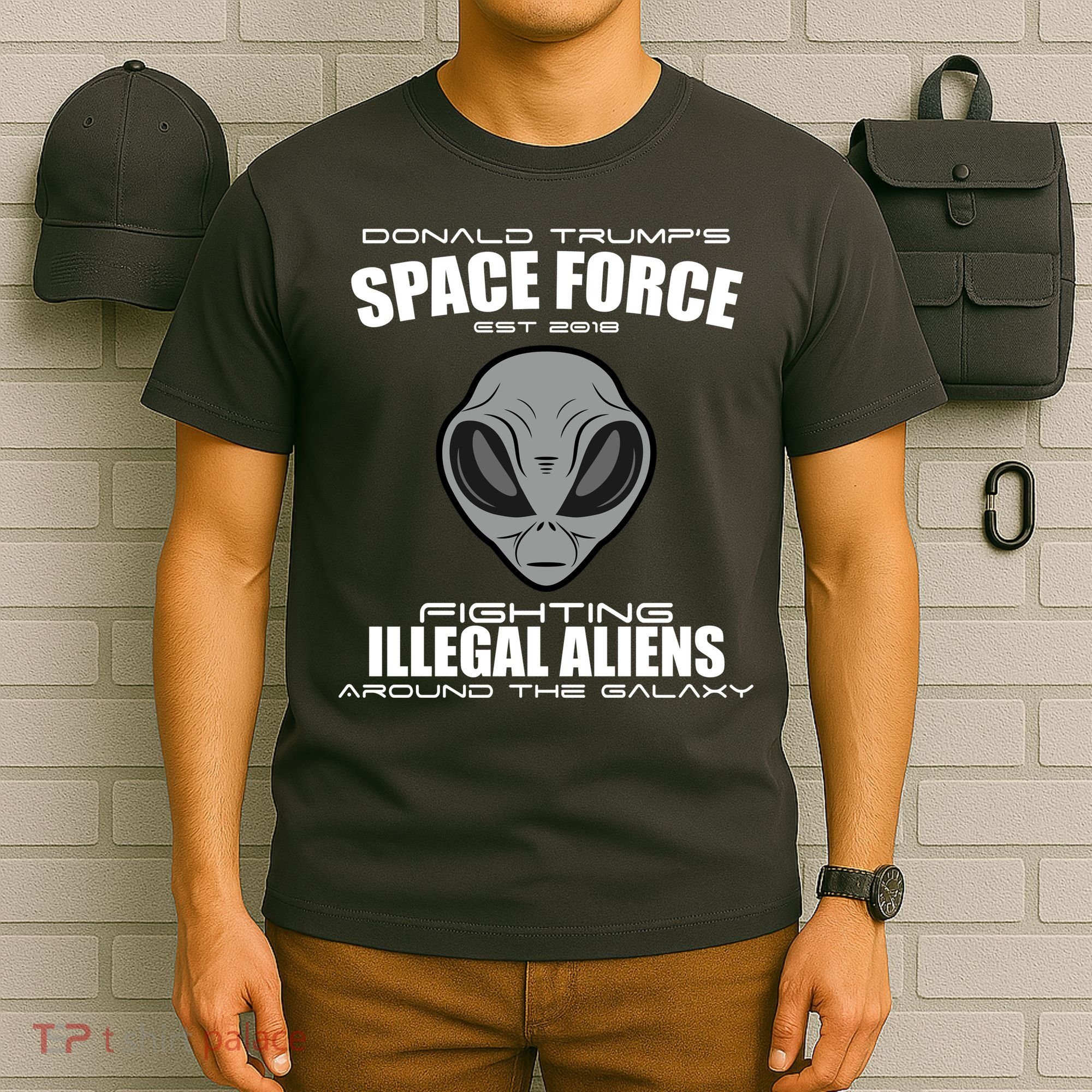 Trump Space Force Team Fight Illegal Aliens T-Shirt