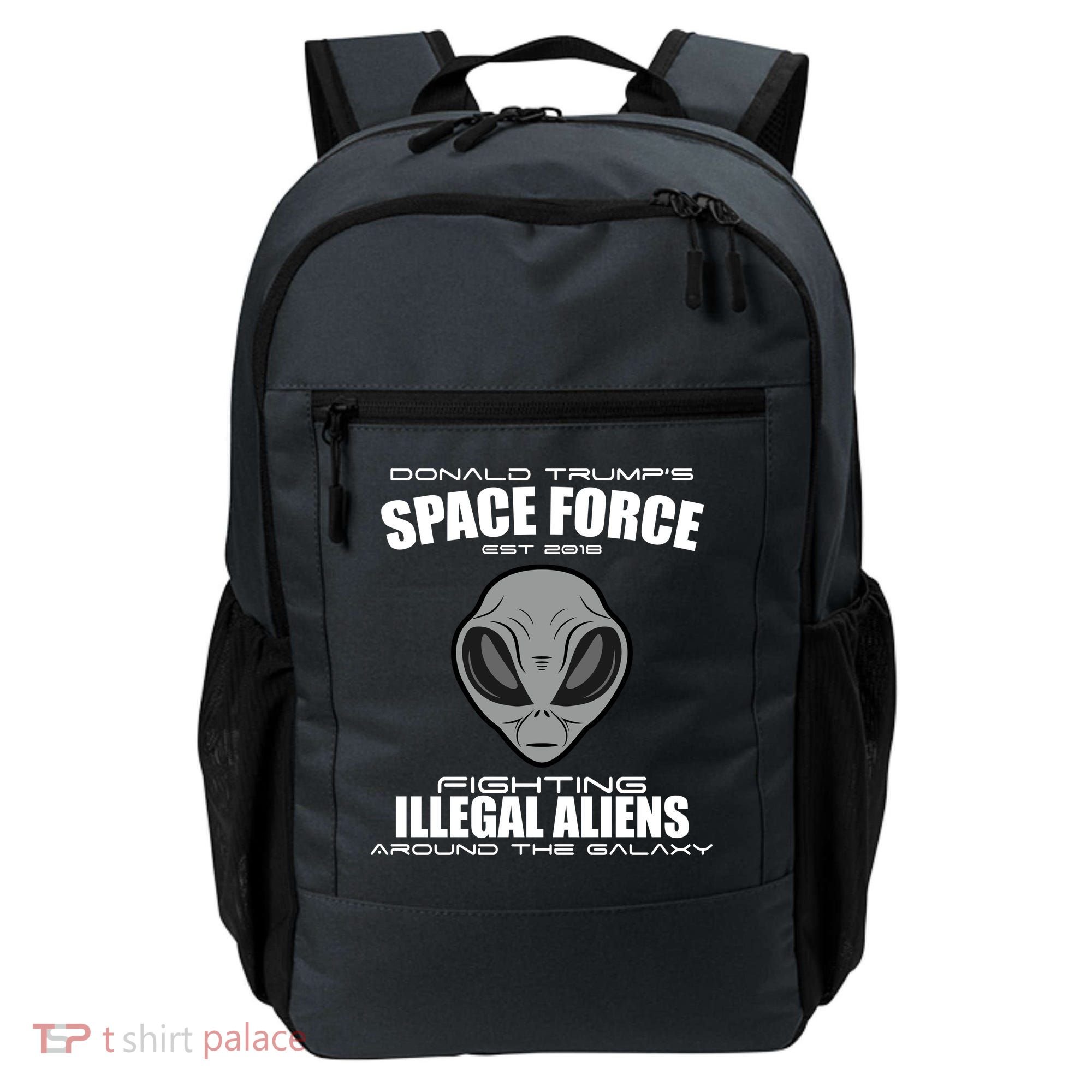 Trump Space Force Team Fight Illegal Aliens Backpack