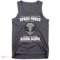 Trump Space Force Team Fight Illegal Aliens Tank Top thumb 0