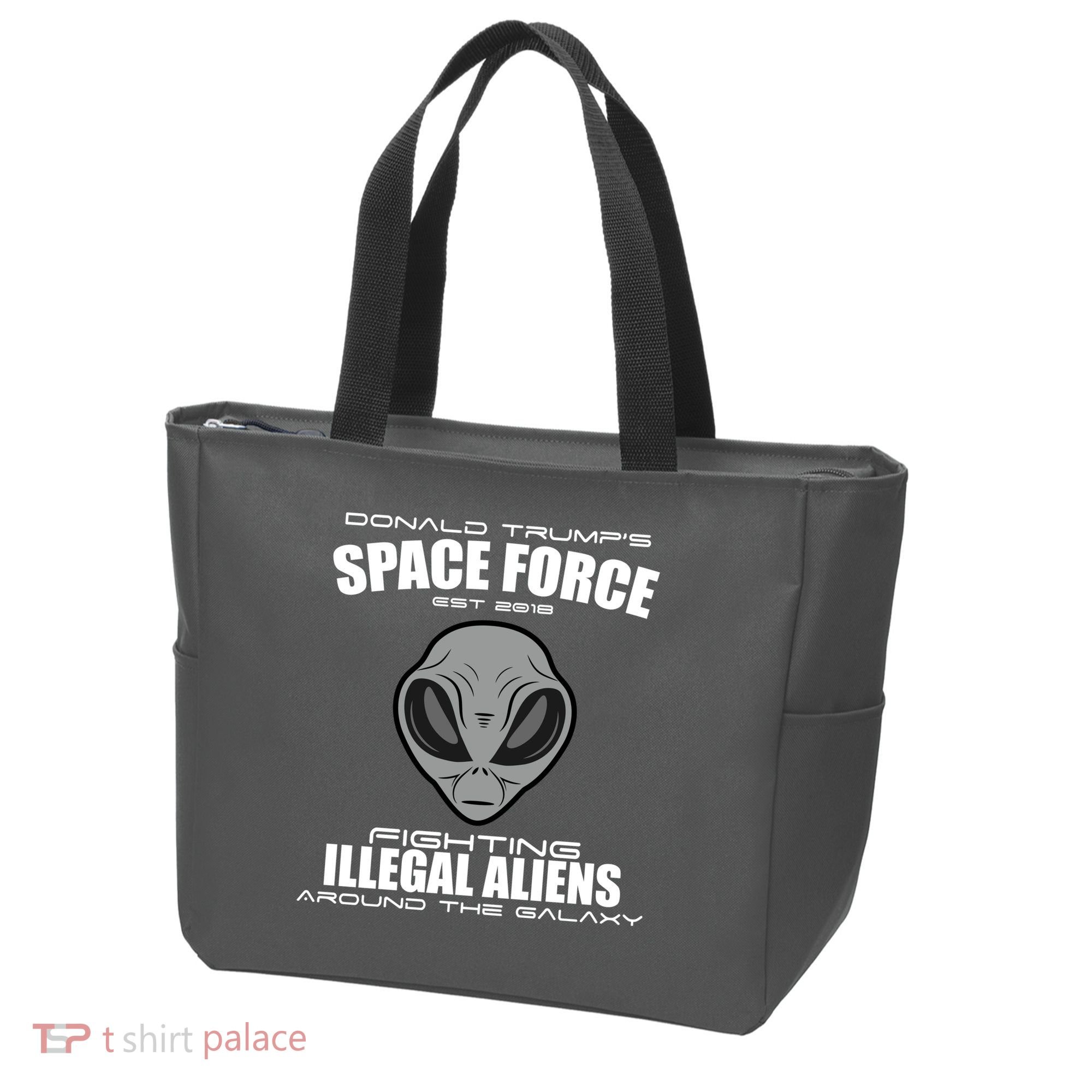 Trump Space Force Team Fight Illegal Aliens Tote Bag
