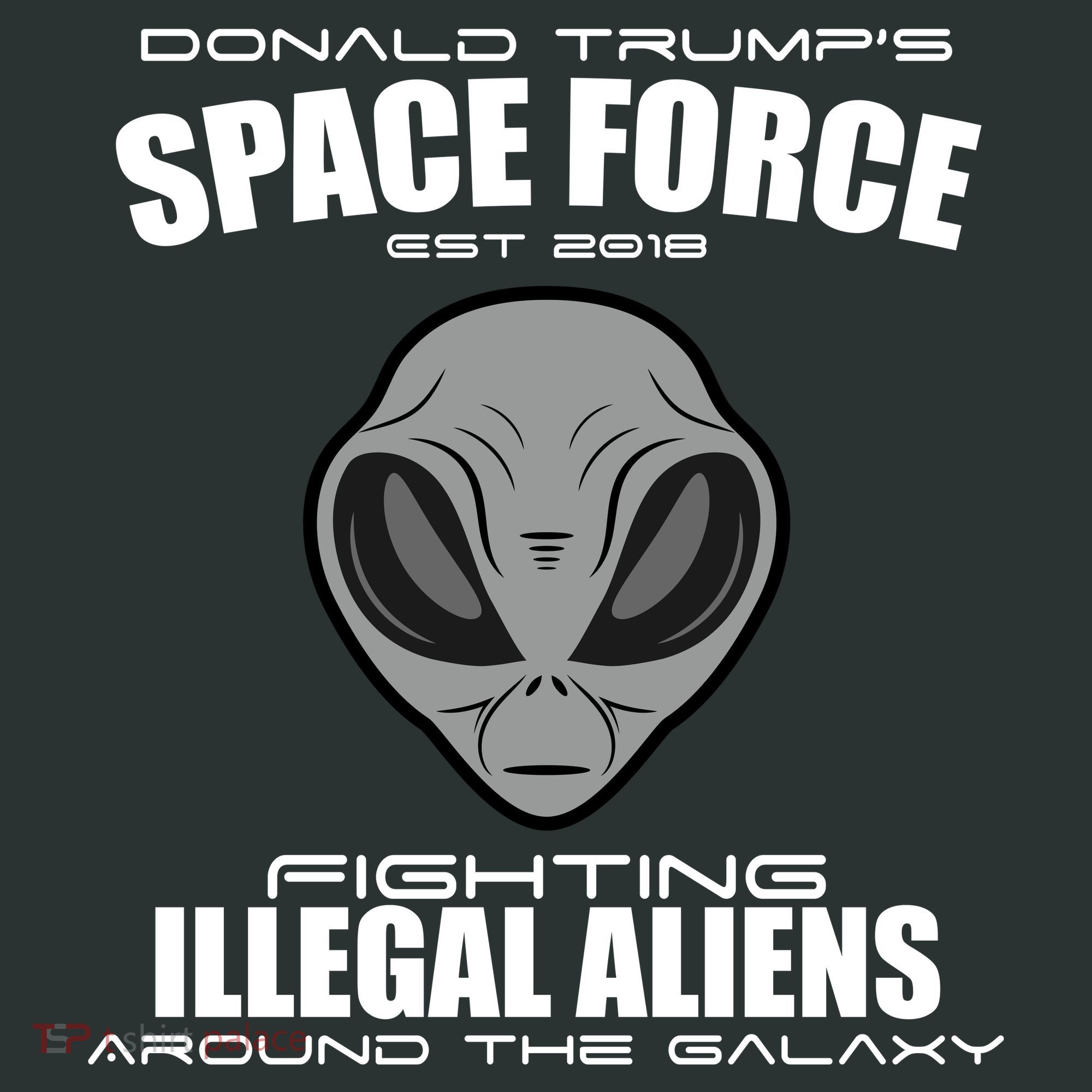 Trump Space Force Team Fight Illegal Aliens Tote Bag