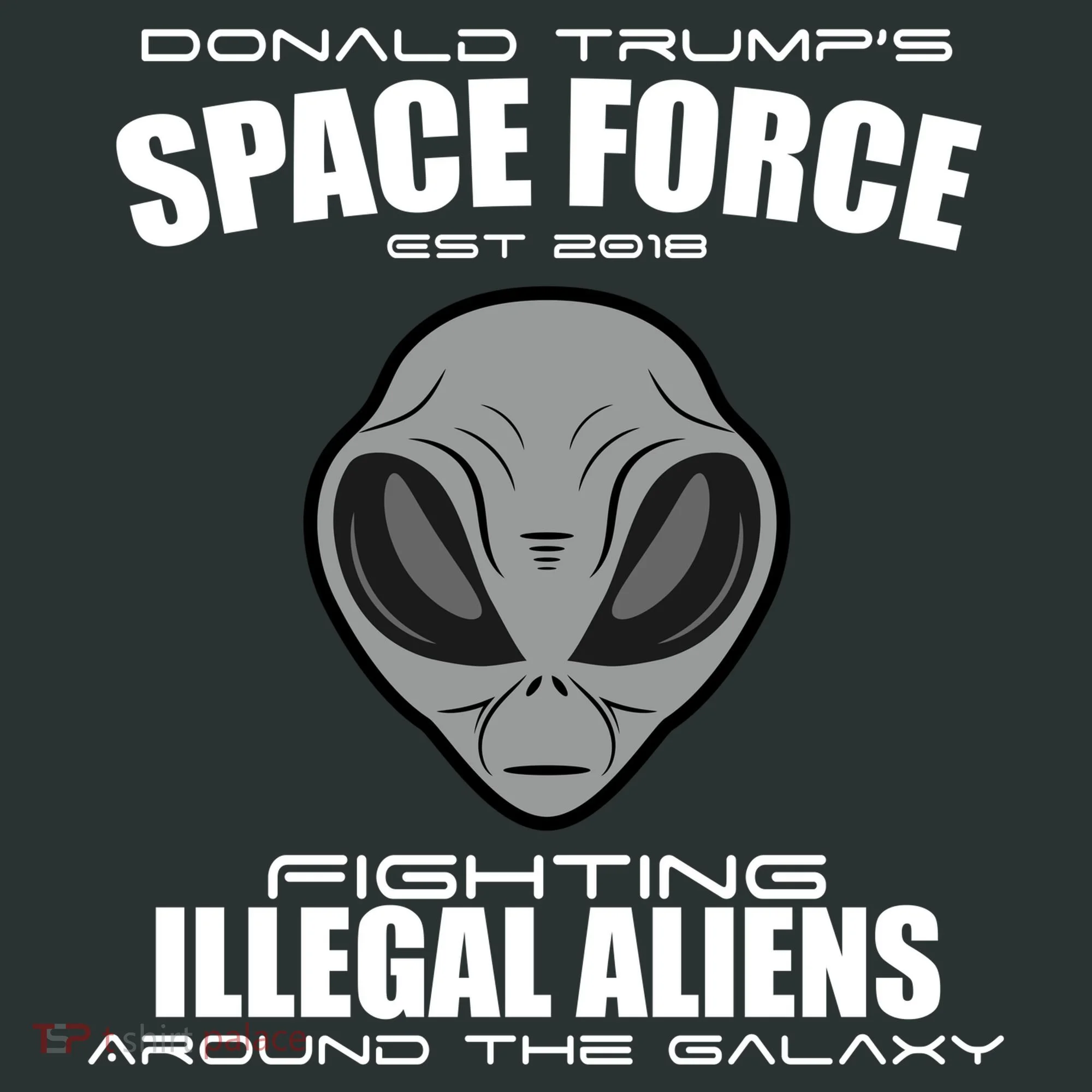 Trump Space Force Team Fight Illegal Aliens Tote Bag