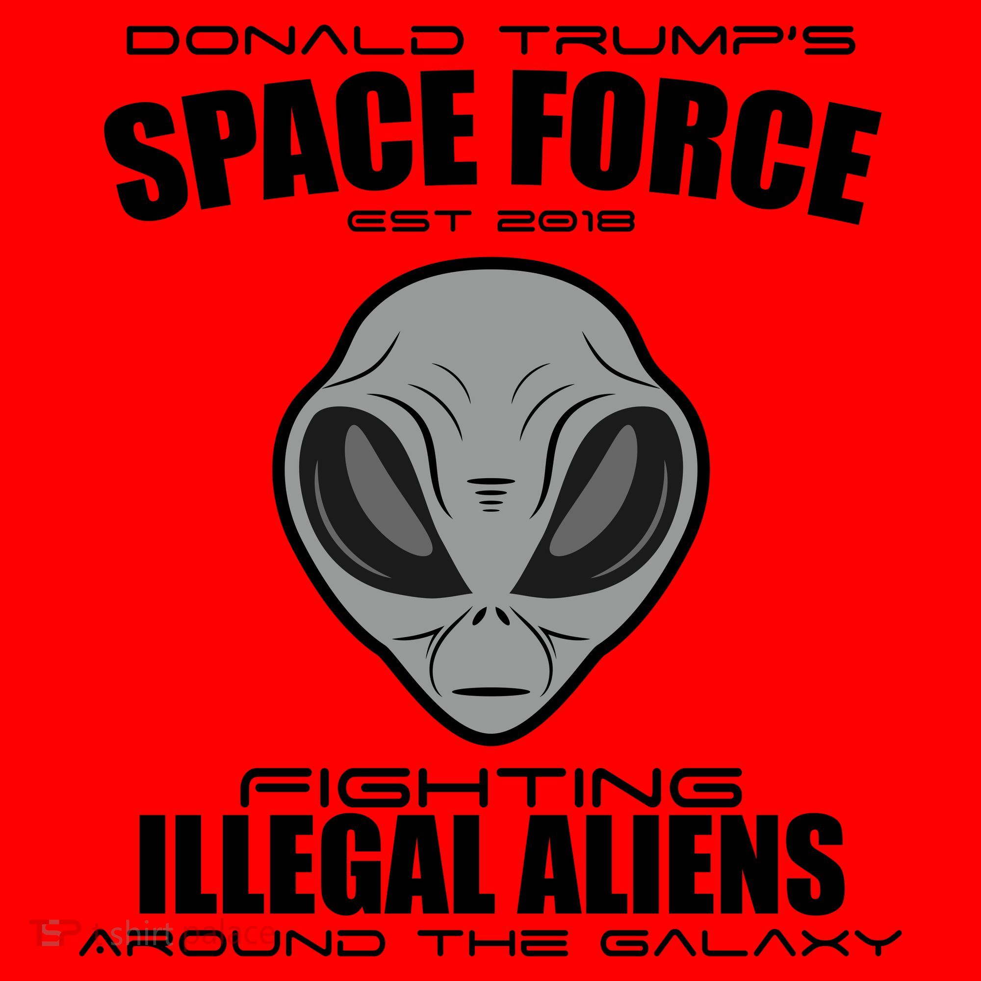 Trump Space Force Team Fight Illegal Aliens Santa Hat