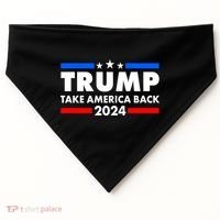 Trump Take America Back 2024 Election Logo USA-Made Doggie Bandana thumb 0