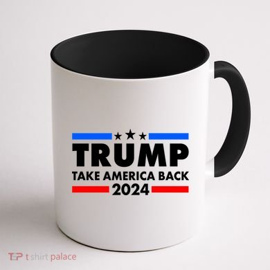 Trump Take America Back 2024 Election Logo Coffee Mug back