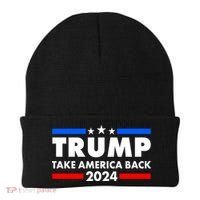 Trump Take America Back 2024 Election Logo Beanie thumb 0