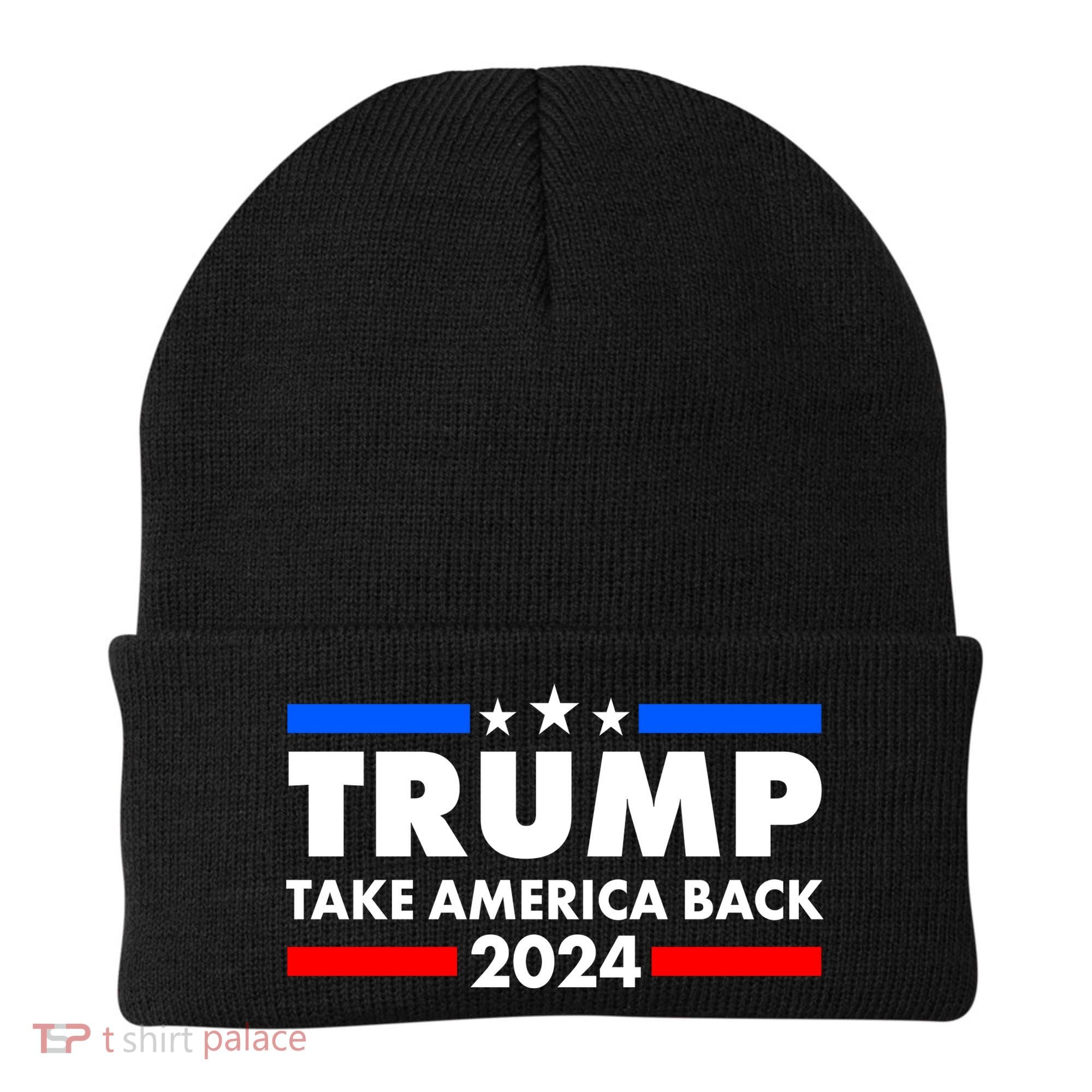 Trump Take America Back 2024 Election Logo Beanie