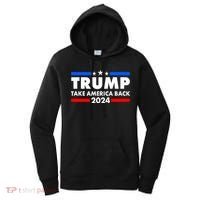 Trump Take America Back 2024 Election Logo Women's Hoodie thumb 0
