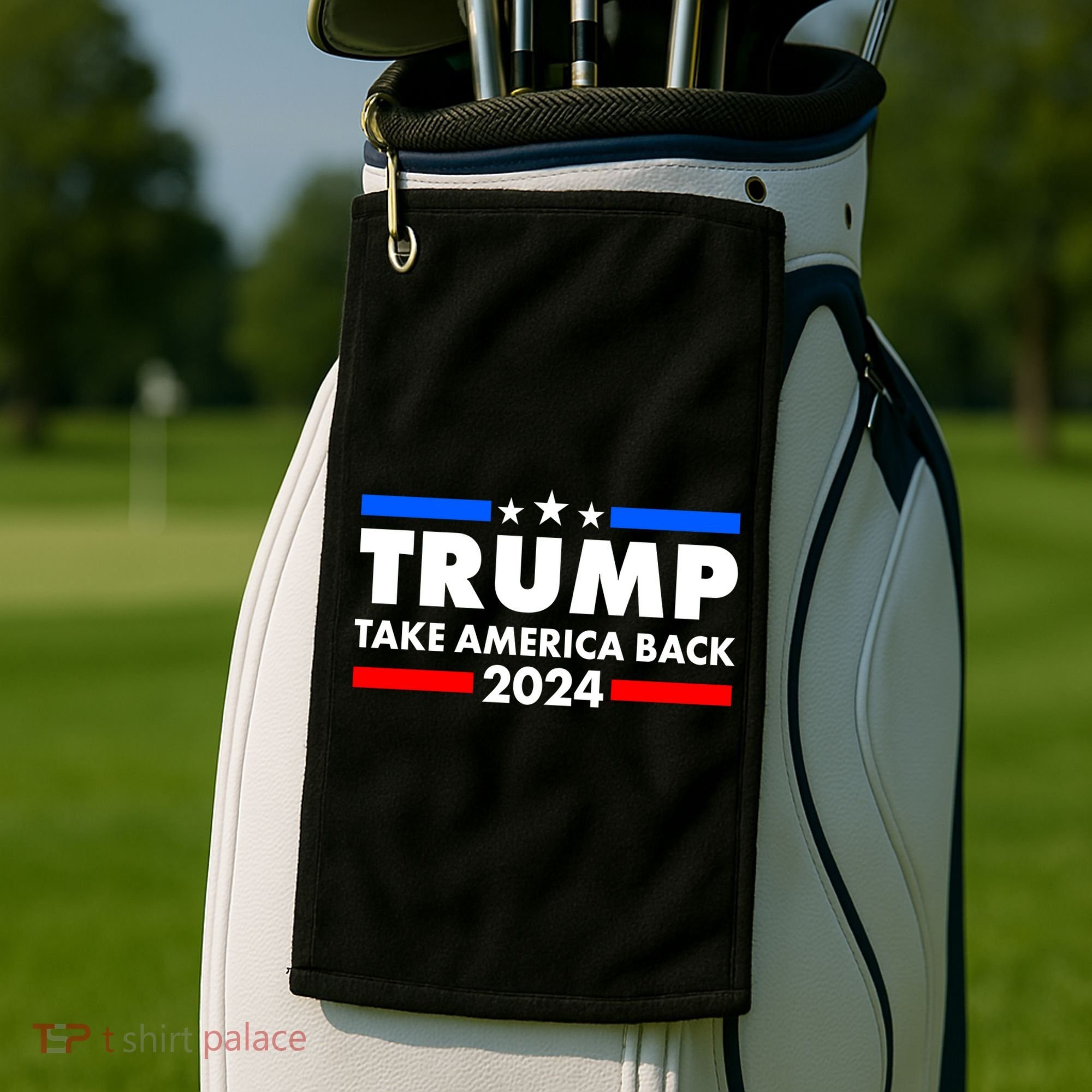 Trump Take America Back 2024 Election Logo Golf Towel